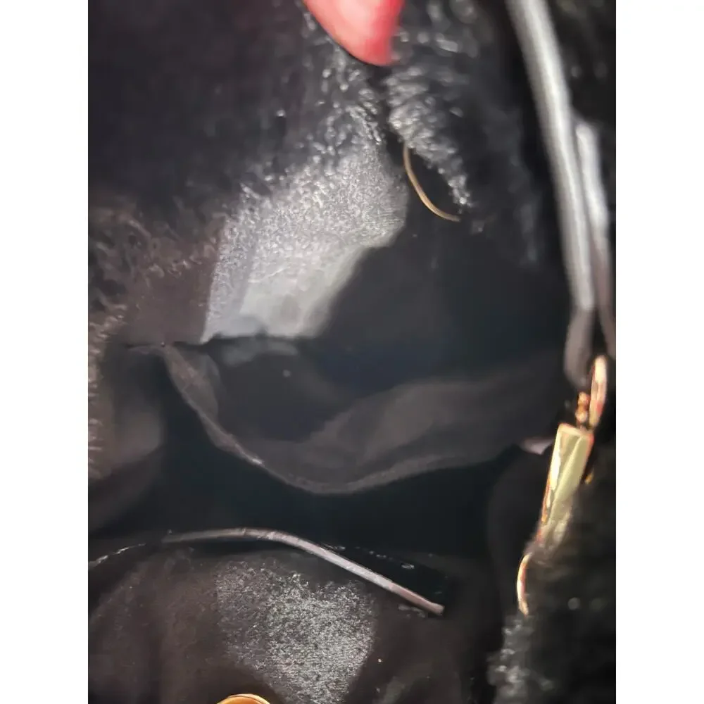 Expressions NYC Black Crossbody Bag  Faux fur Brand new